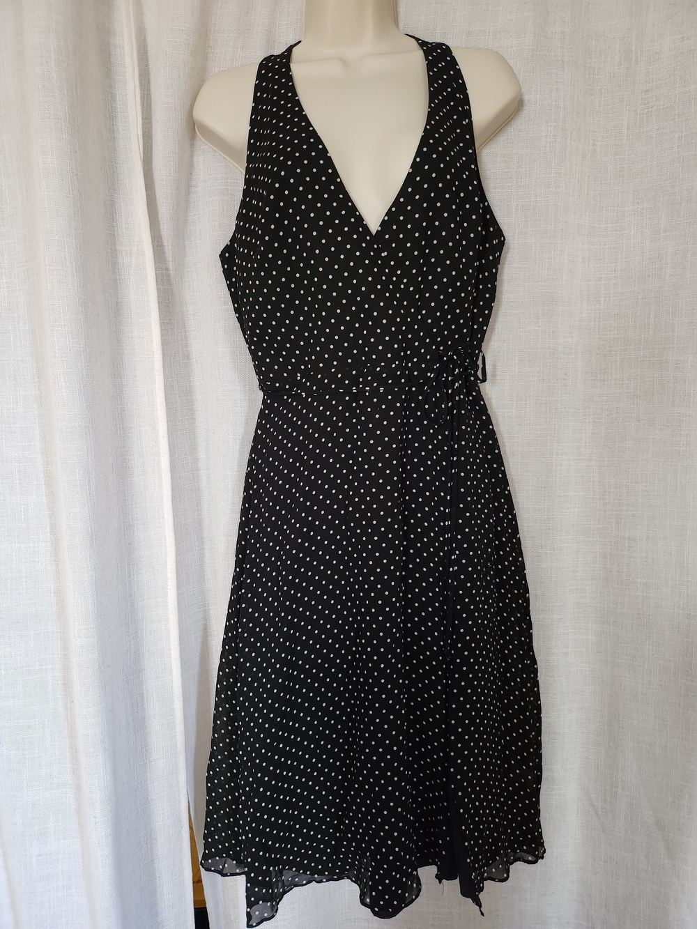 Bailey 44 Black and White Polka Dot Wrap Dress